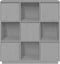 vidaXL - Hoge - kast - 110,5x35x117 - cm - massief - grenenhout - grijs