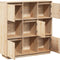 vidaXL - Hoge - kast - 110,5x35x117 - cm - massief - grenenhout