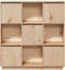 vidaXL - Hoge - kast - 110,5x35x117 - cm - massief - grenenhout