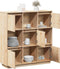 vidaXL - Hoge - kast - 110,5x35x117 - cm - massief - grenenhout