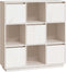 vidaXL - Hoge - kast - 110,5x35x117 - cm - massief - grenenhout - wit