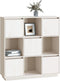 vidaXL - Hoge - kast - 110,5x35x117 - cm - massief - grenenhout - wit