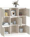 vidaXL - Hoge - kast - 110,5x35x117 - cm - massief - grenenhout - wit