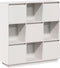 vidaXL - Hoge - kast - 110,5x35x117 - cm - massief - grenenhout - wit