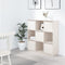 vidaXL - Hoge - kast - 110,5x35x117 - cm - massief - grenenhout - wit