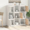 vidaXL - Hoge - kast - 110,5x35x117 - cm - massief - grenenhout - wit