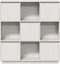 vidaXL - Hoge - kast - 110,5x35x117 - cm - massief - grenenhout - wit