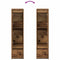 vidaXL - Hoge - kast - 29,5x34x119,5 - cm - bewerkt - hout - oud - hout