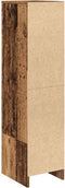 vidaXL - Hoge - kast - 29,5x34x119,5 - cm - bewerkt - hout - oud - hout