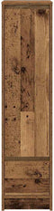 vidaXL - Hoge - kast - 29,5x34x119,5 - cm - bewerkt - hout - oud - hout