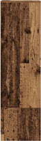 vidaXL - Hoge - kast - 29,5x34x119,5 - cm - bewerkt - hout - oud - hout