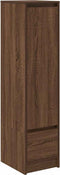 vidaXL - Hoge - kast - 29,5x34x119,5 - cm - spaanplaat - bruin - eikenkleurig