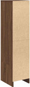 vidaXL - Hoge - kast - 29,5x34x119,5 - cm - spaanplaat - bruin - eikenkleurig