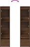 vidaXL - Hoge - kast - 29,5x34x119,5 - cm - spaanplaat - bruin - eikenkleurig
