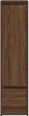 vidaXL - Hoge - kast - 29,5x34x119,5 - cm - spaanplaat - bruin - eikenkleurig
