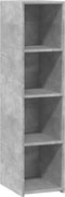 vidaXL - Hoge - kast - 30x41x124 - cm - bewerkt - hout - betongrijs
