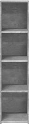 vidaXL - Hoge - kast - 30x41x124 - cm - bewerkt - hout - betongrijs