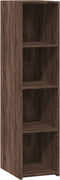 vidaXL - Hoge - kast - 30x41x124 - cm - bewerkt - hout - bruin - eikenkleur