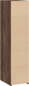 vidaXL - Hoge - kast - 30x41x124 - cm - bewerkt - hout - bruin - eikenkleur