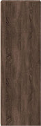 vidaXL - Hoge - kast - 30x41x124 - cm - bewerkt - hout - bruin - eikenkleur