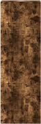 vidaXL - Hoge - kast - 30x41x124 - cm - bewerkt - hout - gerookt - eikenkleurig