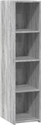 vidaXL - Hoge - kast - 30x41x124 - cm - bewerkt - hout - grijs - sonoma - eikenkleurig