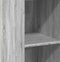 vidaXL - Hoge - kast - 30x41x124 - cm - bewerkt - hout - grijs - sonoma - eikenkleurig