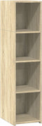 vidaXL - Hoge - kast - 30x41x124 - cm - bewerkt - hout - sonoma - eikenkleurig
