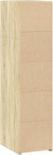 vidaXL - Hoge - kast - 30x41x124 - cm - bewerkt - hout - sonoma - eikenkleurig