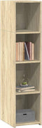 vidaXL - Hoge - kast - 30x41x124 - cm - bewerkt - hout - sonoma - eikenkleurig