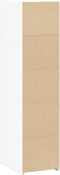 vidaXL - Hoge - kast - 30x41x124 - cm - bewerkt - hout - wit