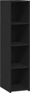 vidaXL - Hoge - kast - 30x41x124 - cm - bewerkt - hout - zwart