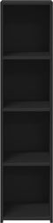 vidaXL - Hoge - kast - 30x41x124 - cm - bewerkt - hout - zwart