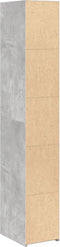 vidaXL - Hoge - kast - 30x41x185 - cm - bewerkt - hout - betongrijs