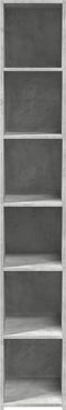 vidaXL - Hoge - kast - 30x41x185 - cm - bewerkt - hout - betongrijs