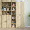 vidaXL - Hoge - kast - 30x41x185 - cm - bewerkt - hout - sonoma - eikenkleurig