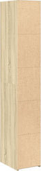 vidaXL - Hoge - kast - 30x41x185 - cm - bewerkt - hout - sonoma - eikenkleurig