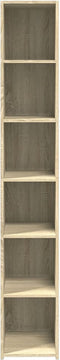 vidaXL - Hoge - kast - 30x41x185 - cm - bewerkt - hout - sonoma - eikenkleurig