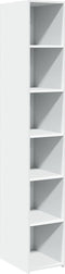 vidaXL - Hoge - kast - 30x41x185 - cm - bewerkt - hout - wit