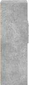 vidaXL - Hoge - kast - 30x42,5x124 - cm - bewerkt - hout - betongrijs