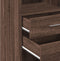 vidaXL - Hoge - kast - 30x42,5x124 - cm - bewerkt - hout - bruin - eikenkleurig