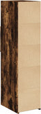 vidaXL - Hoge - kast - 30x42,5x124 - cm - bewerkt - hout - gerookt - eikenkleurig