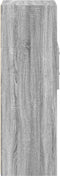 vidaXL - Hoge - kast - 30x42,5x124 - cm - bewerkt - hout - grijs - sonoma - eikenkleur