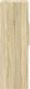 vidaXL - Hoge - kast - 30x42,5x124 - cm - bewerkt - hout - sonoma - eikenkleurig