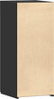 vidaXL - Hoge - kast - 30x42,5x185 - cm - bewerkt - hout - bruin - eikenkleurig