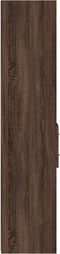 vidaXL - Hoge - kast - 30x42,5x185 - cm - bewerkt - hout - bruin - eikenkleurig