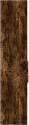 vidaXL - Hoge - kast - 30x42,5x185 - cm - bewerkt - hout - gerookt - eikenkleurig
