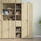 vidaXL - Hoge - kast - 30x42,5x185 - cm - bewerkt - hout - sonoma - eikenkleurig