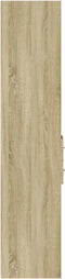 vidaXL - Hoge - kast - 30x42,5x185 - cm - bewerkt - hout - sonoma - eikenkleurig