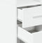 vidaXL - Hoge - kast - 30x42,5x185 - cm - bewerkt - hout - wit